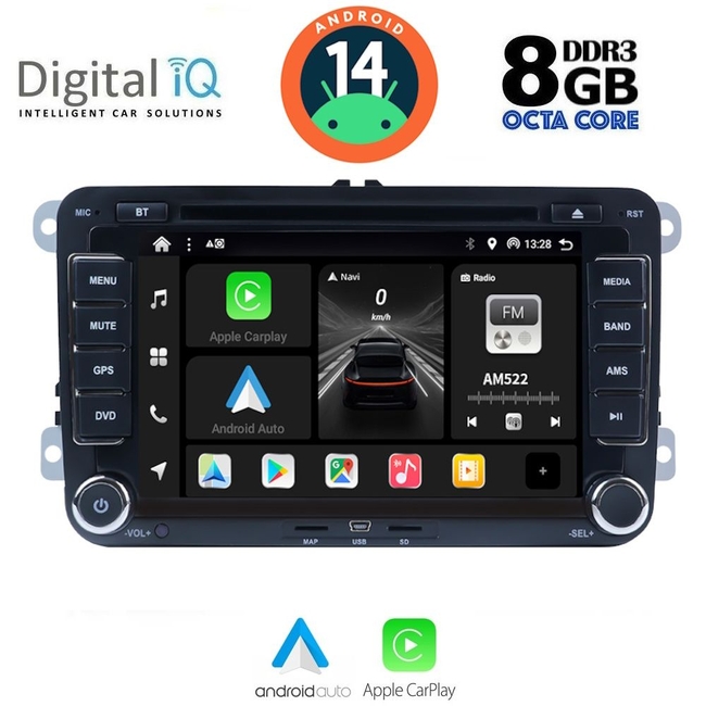 DIGITAL IQ BXF 704_CPAA (7"_DVD) MULTIMEDIA SYSTEM for VW – SKODA – SEAT GROUP mod. 2004-2014