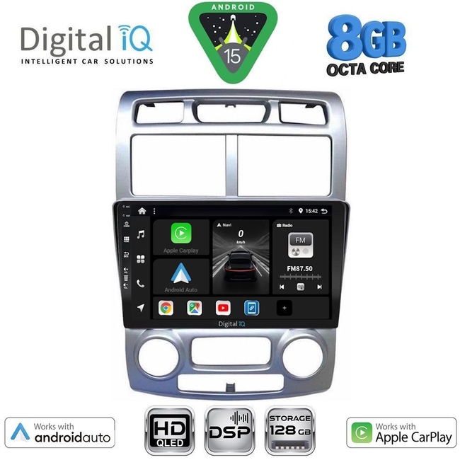 DIGITAL IQ BXF 7324SL_CPAA (CLIMA) (9inc) MULTIMEDIA TABLET for KIA SPORTAGE mod. 2004-2010