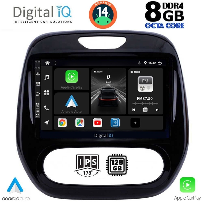 DIGITAL IQ BXF 7542_CPAA (9inc) MULTIMEDIA TABLET for RENAULT CAPTUR mod. 2013-2019