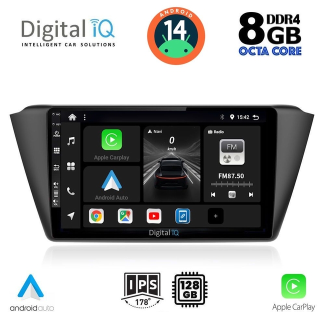 DIGITAL IQ BXF 7582_CPAA (9inc) MULTIMEDIA TABLET for SKODA FABIA mod. 2015&gt;