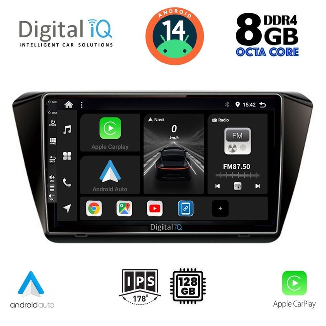 DIGITAL IQ BXF 7605_CPAA (10inc) MULTIMEDIA TABLET for SKODA SUPERB mod. 2015&gt;