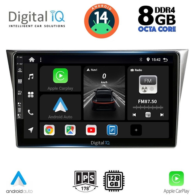DIGITAL IQ BXF 7659_CPAA (9inc) MULTIMEDIA TABLET for SUBARU IMPREZA mod. 2002-2008
