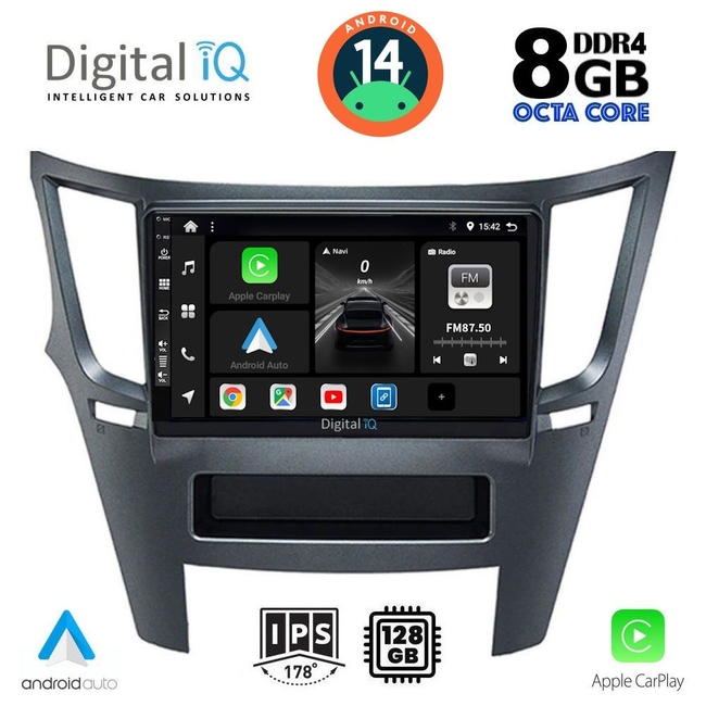 DIGITAL IQ BXF 7667_CPAA (9inc) MULTIMEDIA TABLET for SUBARU LEGACY - OUTBACK mod. 2009&gt;