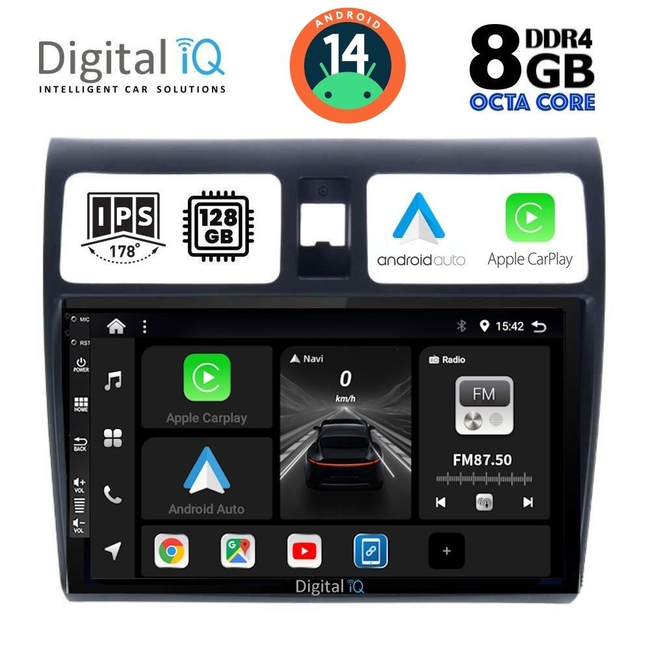DIGITAL IQ BXF 7684_CPAA (10inc) MULTIMEDIA TABLET for SUZUKI SWIFT mod. 2005-2011