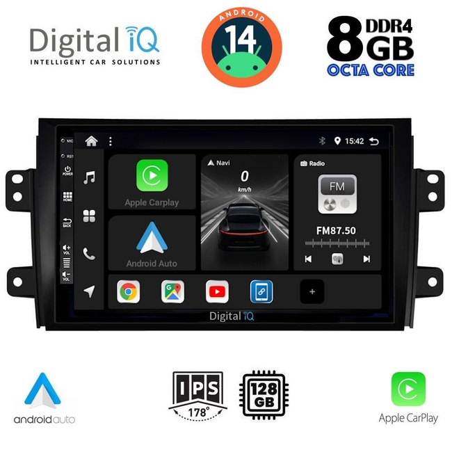 DIGITAL IQ BXF 7688_CPAA (9inc) MULTIMEDIA TABLET for FIAT SEDICI – SUZUKI SX4 mod. 2005-2013