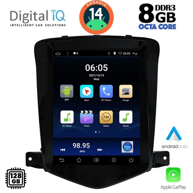 DIGITAL IQ BXF 7925_CPAA TESLA STYLE  for CHEVROLET CRUZE mod. 2008-2012