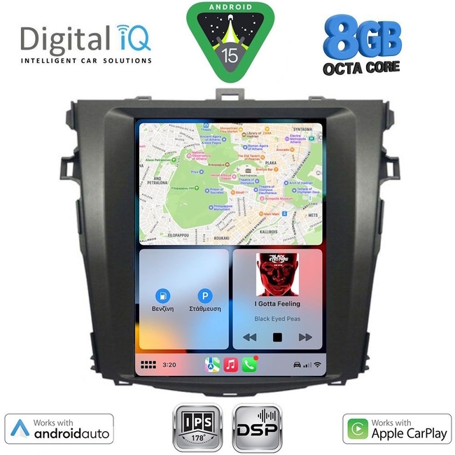 DIGITAL IQ BXF 7963_CPAA TESLA STYLE for TOYOTA COROLLA 4D mod. 2006-2012