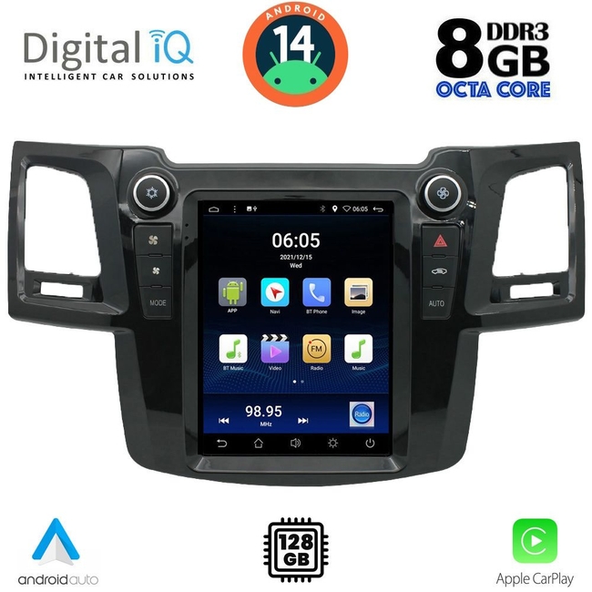 DIGITAL IQ BXF 7965_CPAA TESLA STYLE for TOYOTA HILUX mod. 2005-2015