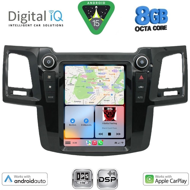 DIGITAL IQ BXF 7965_CPAA TESLA STYLE for TOYOTA HILUX mod. 2005-2015