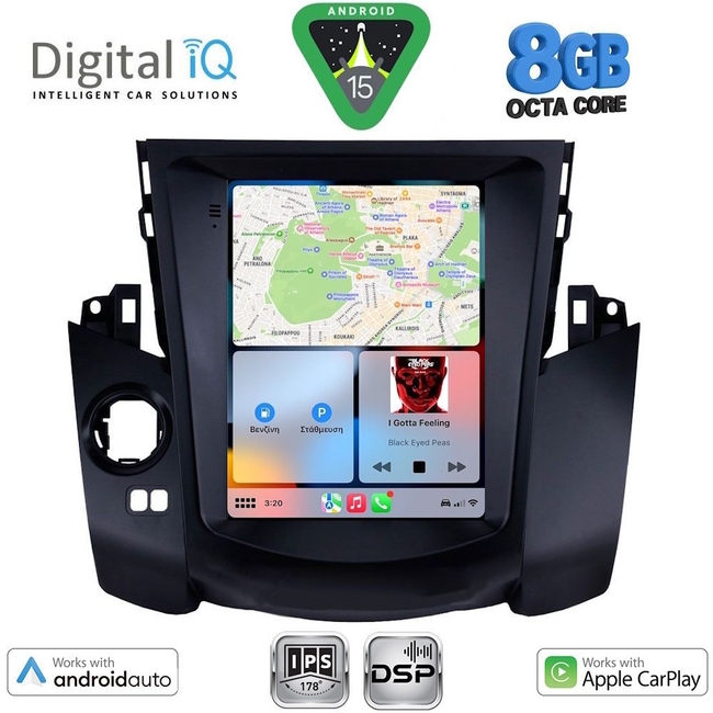 DIGITAL IQ BXF 7969_CPAA TESLA STYLE for TOYOTA RAV 4 mod. 2006-2012