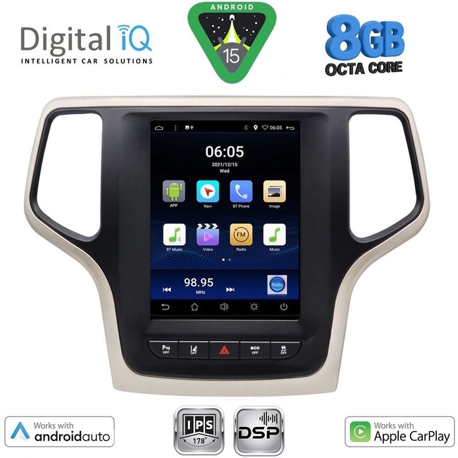 DIGITAL IQ BXF 7983_CPAA TESLA STYLE for JEEP GRAND CHEROKEE mod. 2014-2019