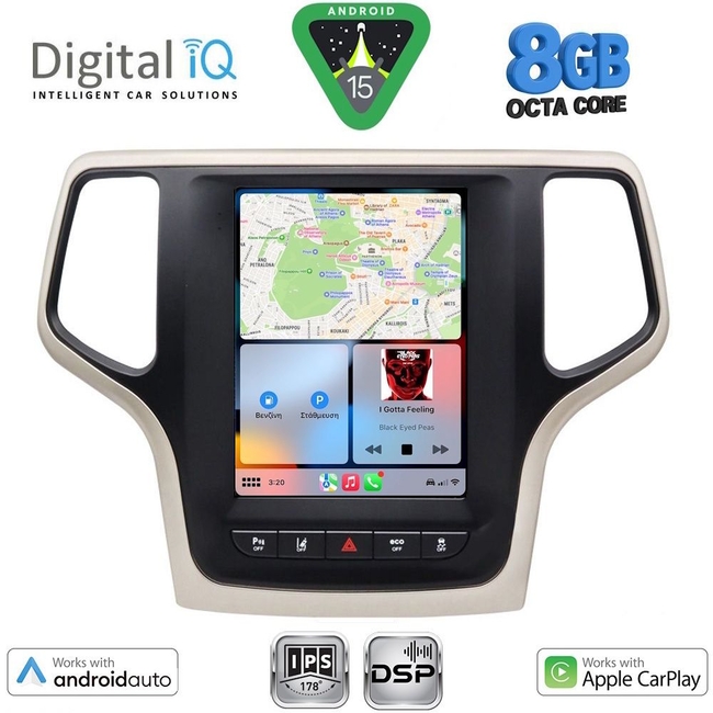 DIGITAL IQ BXF 7983_CPAA TESLA STYLE for JEEP GRAND CHEROKEE mod. 2014-2019