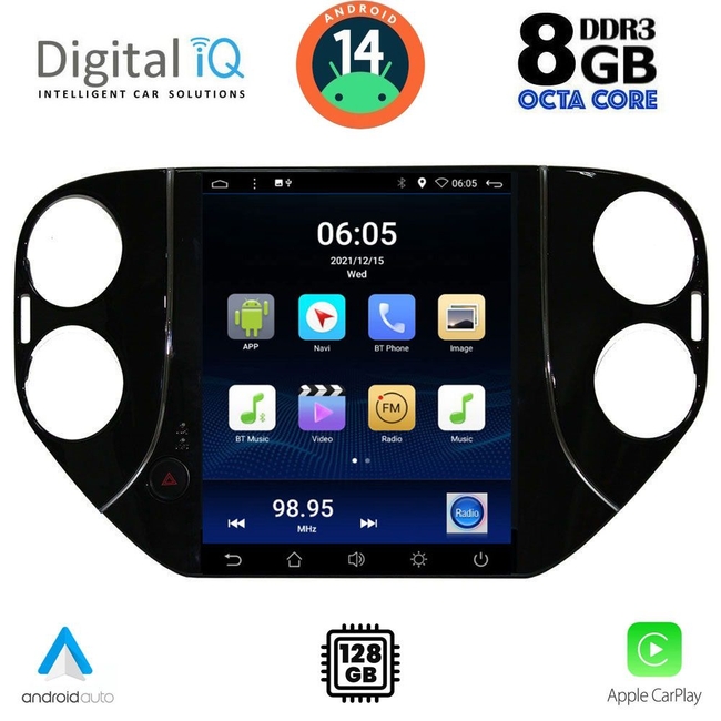 DIGITAL IQ BXF 7989_CPAA TESLA STYLE for VW TIGUAN mod. 2010-2013