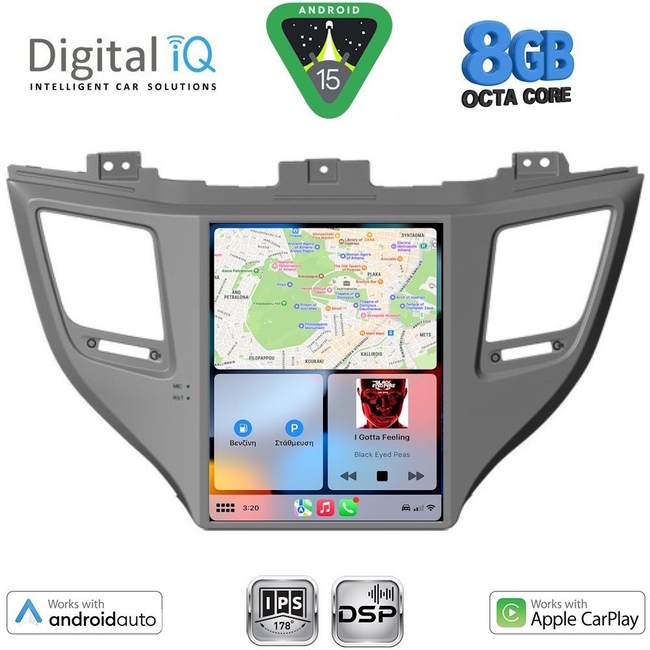DIGITAL IQ BXF 7997_CPAA TESLA STYLE for HYUNDAI TUCSON mod. 2015-2019