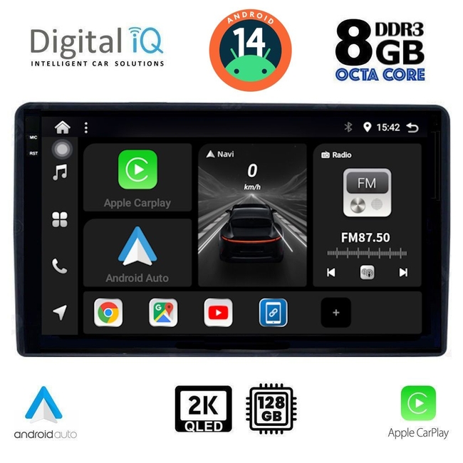 DIGITAL IQ BXF 11081_CPAA (9inc) MULTIMEDIA TABLET for CITROEN – PEUGEOT mod. 2008-2018