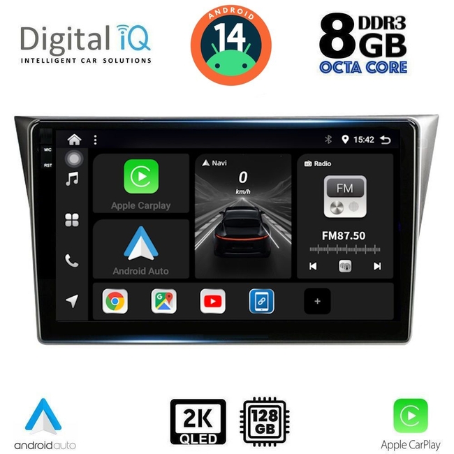 DIGITAL IQ BXF 11659_CPAA (9inc) MULTIMEDIA TABLET for SUBARU IMPREZA mod. 2002-2008