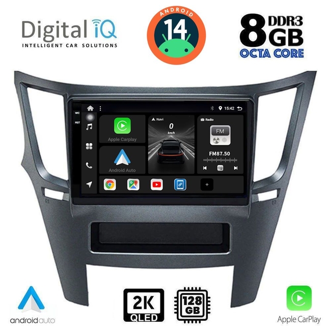 DIGITAL IQ BXF 8667_CPAA (9inc) MULTIMEDIA TABLET for SUBARU LEGACY - OUTBACK mod. 2009&gt;