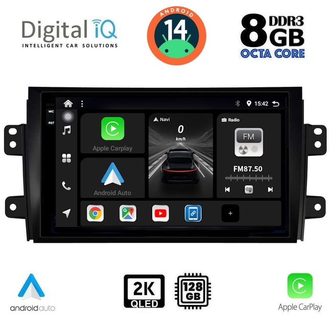 DIGITAL IQ BXF 8688_CPAA (9inc) MULTIMEDIA TABLET for FIAT SEDICI – SUZUKI SX4 mod. 2005-2013