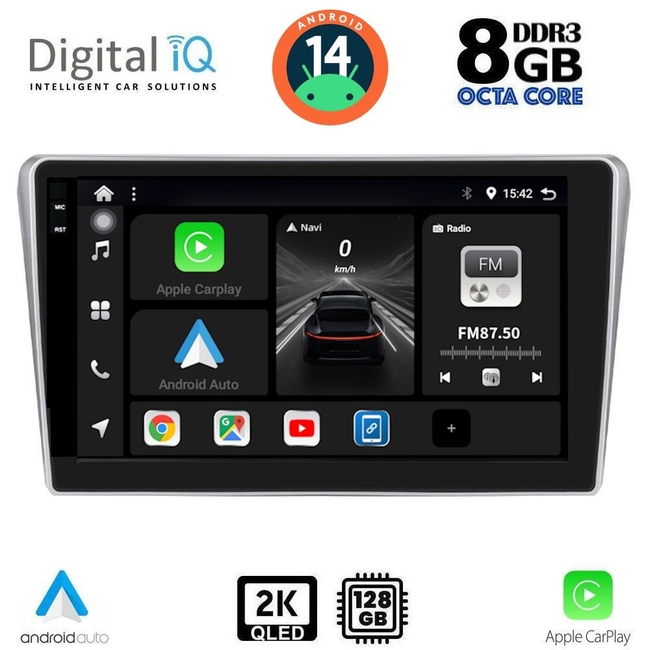 DIGITAL IQ BXF 11704_CPAA (9inc) MULTIMEDIA TABLET for TOYOTA AVENSIS (T25) mod. 2003-2009