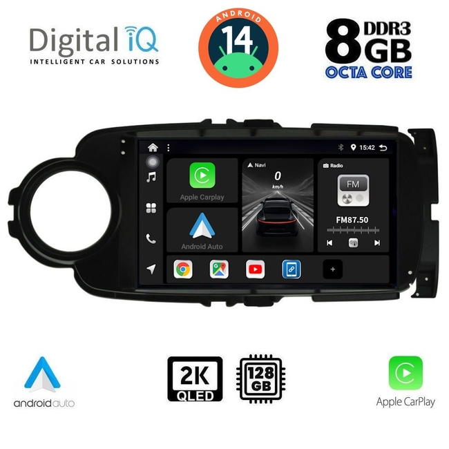 DIGITAL IQ BXF 8737_CPAA (9inc) MULTIMEDIA TABLET for TOYOTA YARIS mod. 2011-2015