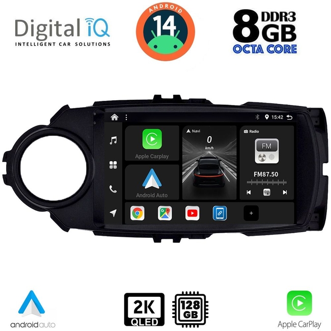 DIGITAL IQ BXF 8737FL_CPAA (9inc) MULTIMEDIA TABLET for TOYOTA YARIS mod. 2015-2020
