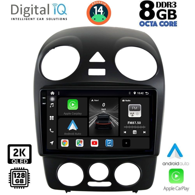 DIGITAL IQ BXF 8742_CPAA (9inc) MULTIMEDIA TABLET for VW BEETLE mod. 2004-2011