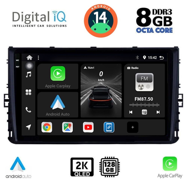 DIGITAL IQ BXF 8758_CPAA (9inc) MULTIMEDIA TABLET for VW POLO – TROC – TCROSS mod. 2017&gt;