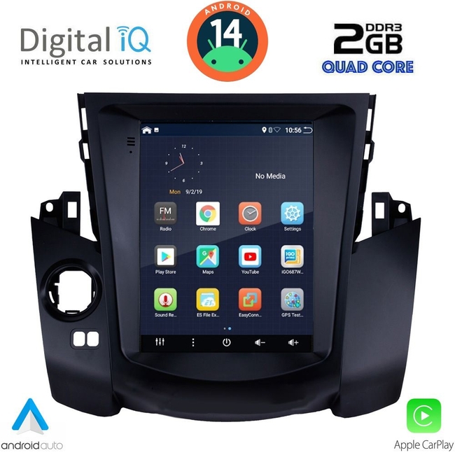 DIGITAL IQ BXC 3969_CPAA TESLA STYLE for TOYOTA RAV 4 mod. 2006-2012