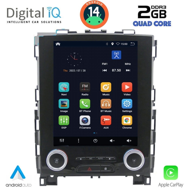 DIGITAL IQ BXC 3998_CPAA TESLA STYLE  for RENAULT KOLEOS – MEGANE 4 mod. 2016&gt;