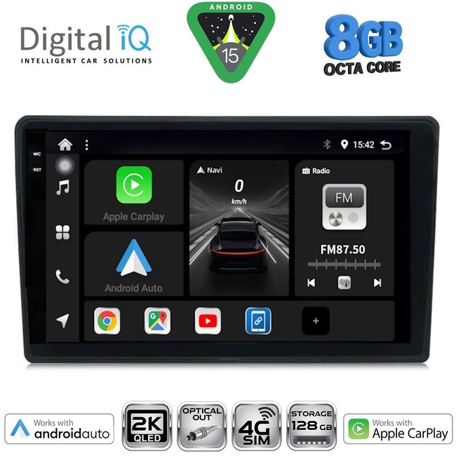 DIGITAL IQ BXK 20004_CPAA (9inc) MULTIMEDIA TABLET for AUDI A4  mod. 2002-2008