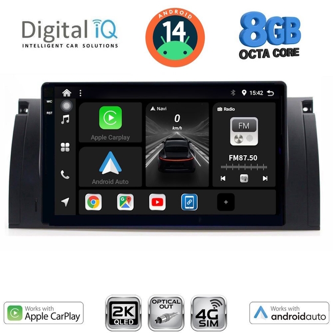 DIGITAL IQ BXK 20045_CPAA (9inc) MULTIMEDIA TABLET for BMW Series 5 (E39) mod. 1997-2005 | X5 (E53) mod. 1999-2006