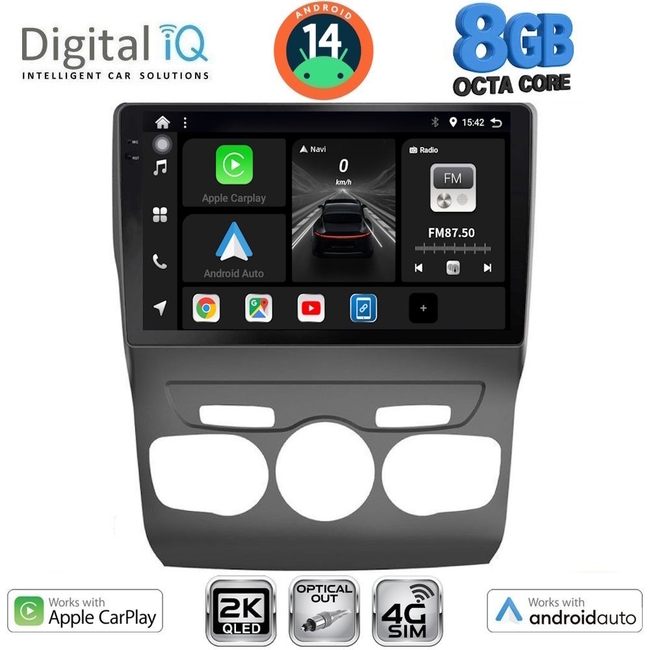 DIGITAL IQ BXK 20085_CPAA (10inc) MULTIMEDIA TABLET for CITROEN C4 -DS4 mod. 2011-2018