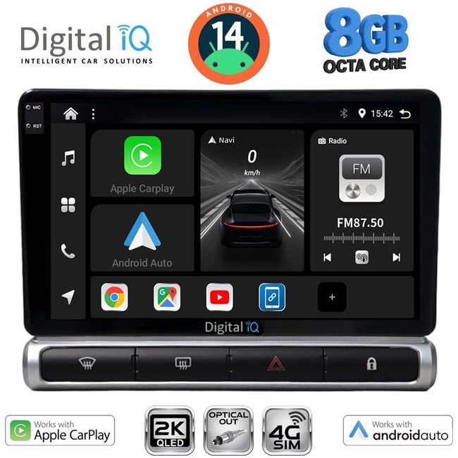 DIGITAL IQ BXK 20093H_CPAA (9inc) MULTIMEDIA TABLET for CITROEN C3 - DS3 mod. 2016> High Version