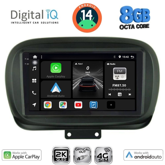 DIGITAL IQ BXK 20134_CPAA (9inc) MULTIMEDIA TABLET for FIAT 500Χ mod. 2014>