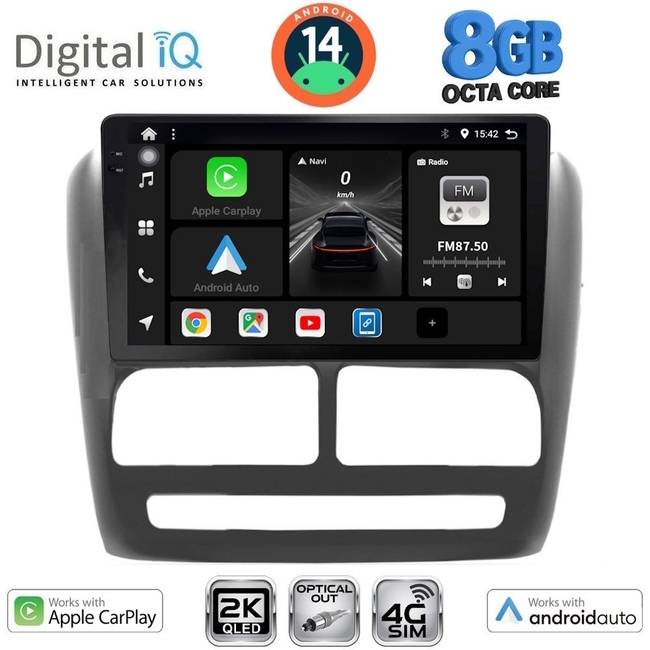 DIGITAL IQ BXK 20137_CPAA (9inc) MULTIMEDIA TABLET for FIAT DOBLO mod. 2010-2015