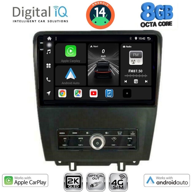 DIGITAL IQ BXK 20165_CPAA (9inc) MULTIMEDIA TABLET for FORD MUSTANG mod. 2010-2015