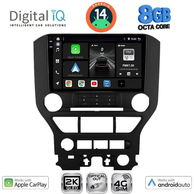 DIGITAL IQ BXK 20166_CPAA (9inc) MULTIMEDIA TABLET for FORD MUSTANG mod. 2015-2020