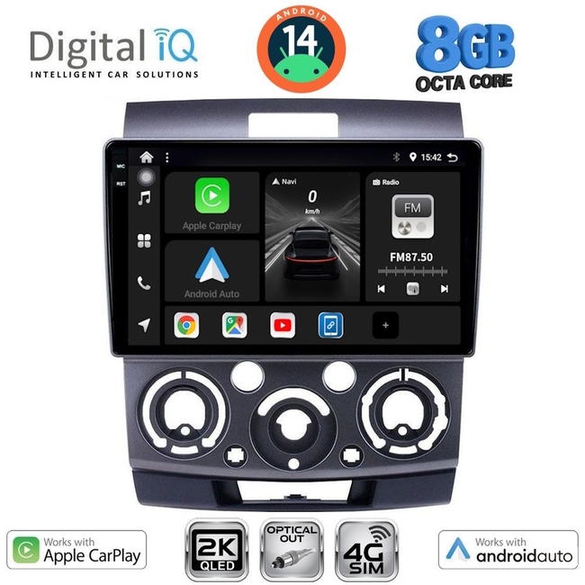 DIGITAL IQ BXK 20170_CPAA (9inc) MULTIMEDIA TABLET for FORD RANGER | MAZDA BT50 mod. 2006-2011