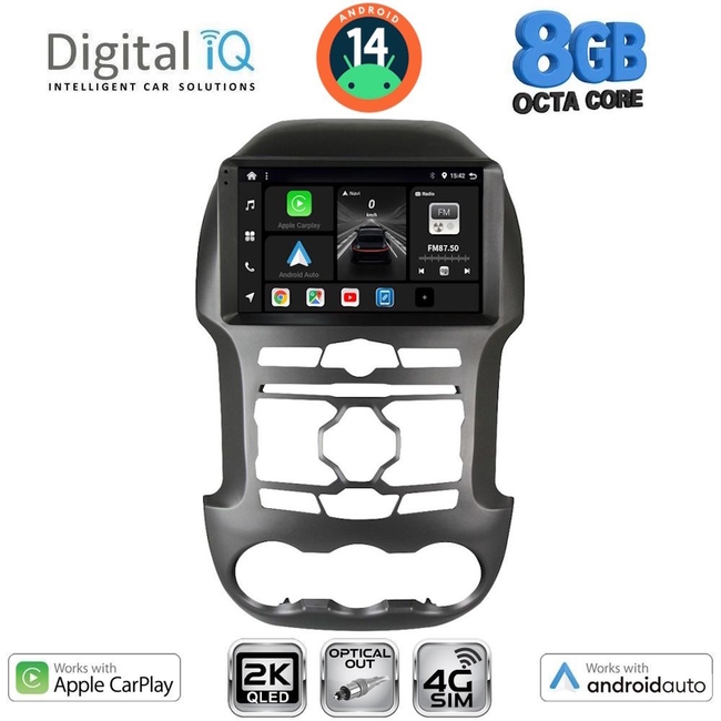 DIGITAL IQ BXK 20171S_CPAA (9inc) MULTIMEDIA TABLET for FORD RANGER mod. 2011-2015