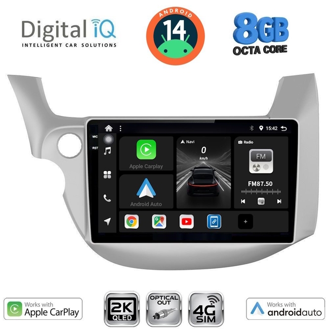 DIGITAL IQ BXK 20211_CPAA (10inc) MULTIMEDIA TABLET for HONDA JAZZ mod. 2008-2012