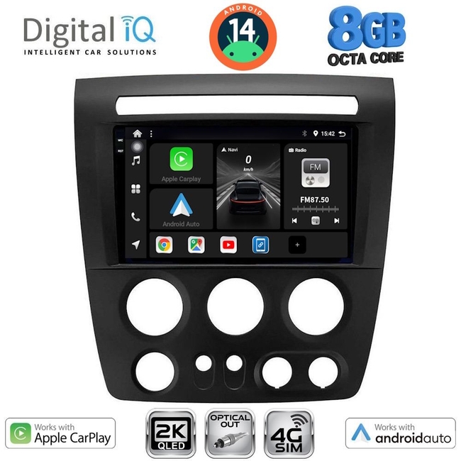 DIGITAL IQ BXK 20218_CPAA (9inc) MULTIMEDIA TABLET for HUMMER H3 mod. 2005-2009