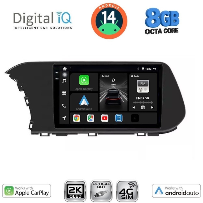 DIGITAL IQ BXK 20220_CPAA (10inc) MULTIMEDIA TABLET for HYUNDAI i20 mod. 2021>