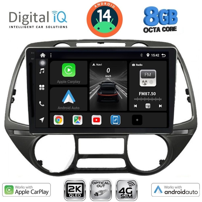 DIGITAL IQ BXK 20226_CPAA  (9inc) MULTIMEDIA TABLET for HYUNDAI i20 mod. 2008-2013