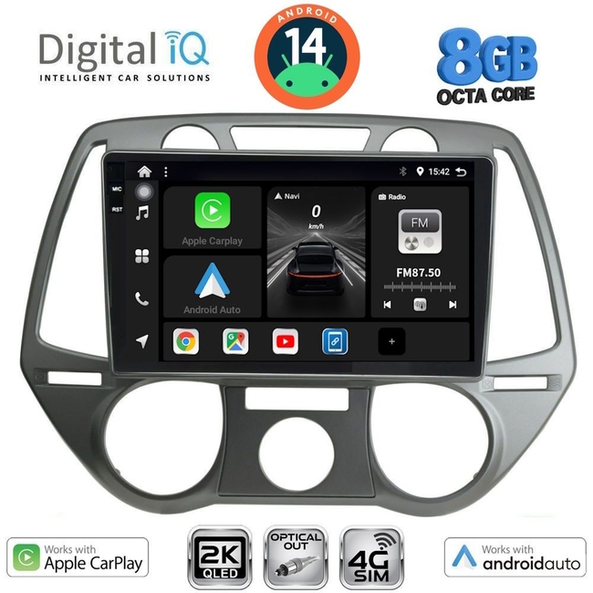 DIGITAL IQ BXK 20228_CPAA A/C (9inc) MULTIMEDIA TABLET for HYUNDAI i20 mod. 2008-2012