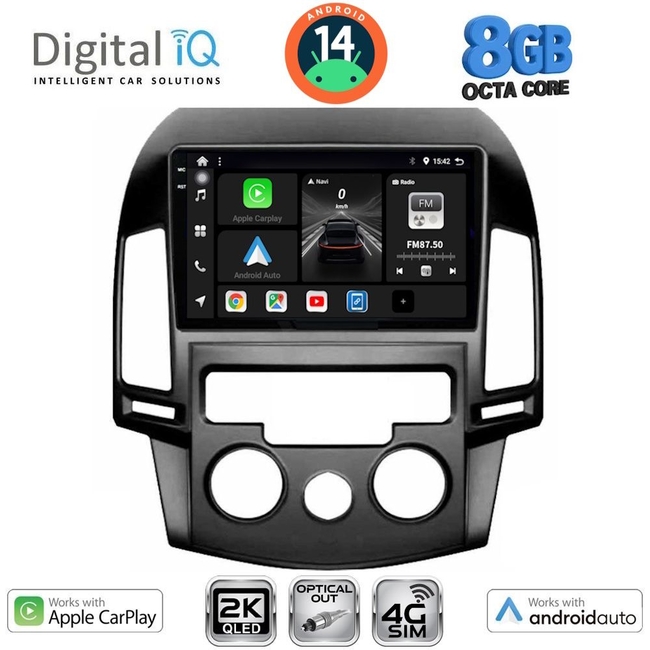 DIGITAL IQ BXK 20231_CPAA A/C (9inc) MULTIMEDIA TABLET for HYUNDAI i30 mod. 2007-2012