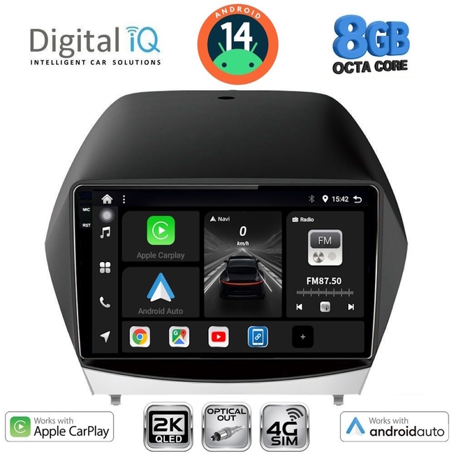 DIGITAL IQ BXK 20235_CPAA (10inc) MULTIMEDIA TABLET for HYUNDAI iX35  mod. 2010-2015