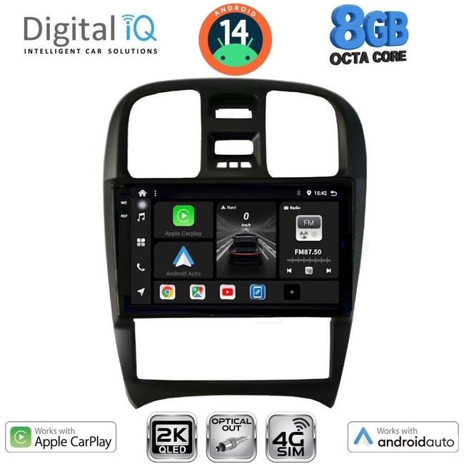 DIGITAL IQ BXK 20247_CPAA (9inc) MULTIMEDIA TABLET for HYUNDAI SONATA mod. 2000-2006