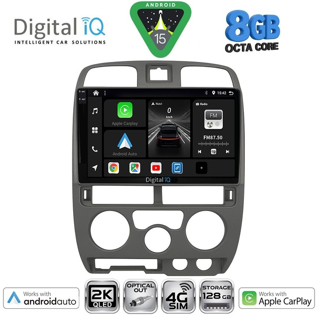 DIGITAL IQ BXK 20253GR_CPAA (9inc) MULTIMEDIA TABLET for ISUZU D-MAX mod. 2002-2008 (GREY)