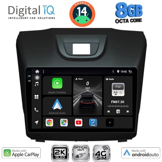 DIGITAL IQ BXK 20255_CPAA (9inc) MULTIMEDIA TABLET for ISUZU DMAX mod. 2012>