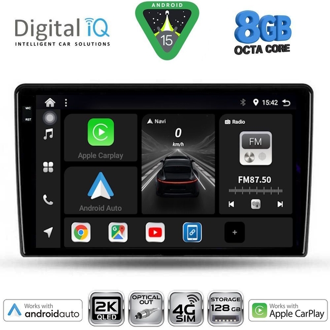DIGITAL IQ BXK 20324_CPAA (CLIMA+A/C) (9inc) MULTIMEDIA TABLET for KIA SPORTAGE mod. 2004-2010